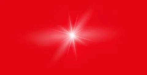 Red background with warm sunlight and sun glare effect. Soft glowing rays, sun Stock Illustration