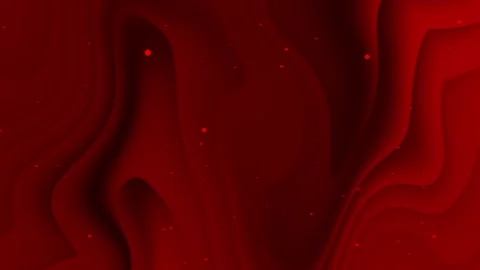 Red background, wavy lines, small red circles Stock Footage 288185582