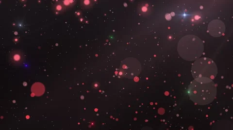 Red Background whit Particles Sphere Stock Footage 64228972