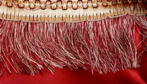 Red Background wit Laces close up Stock Photos