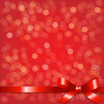 Red backgrounds with red ribbon Stock Illustration