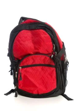 Red backpack Stock Photos