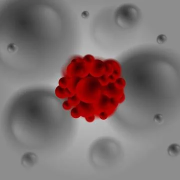 Red bacterium molecule on dark background Red bacterium molecule on dark b... 写真素材