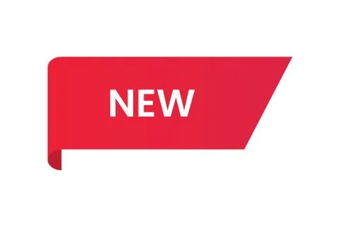 Red badge, labels or sticker, new tag. Stock Illustration