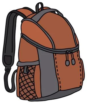 Red bag Illustrazione stock