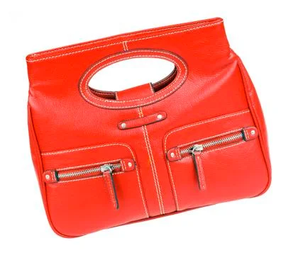 Red bag Foto stock