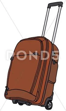 Red baggage Stock Illustration