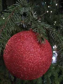Red ball close up Stock Photos