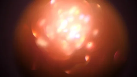 Red ball. Defocused Abstract Background - Vivid Colors, blur, color glare Видео 92946627