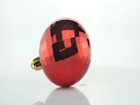 Red ball isolated on white Stock Footage 70486814