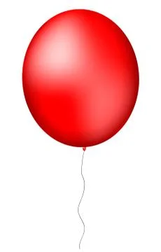 Red ballon Stock Illustration