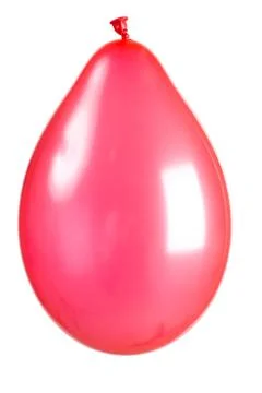 Red balloon with clipping path Stock Photos