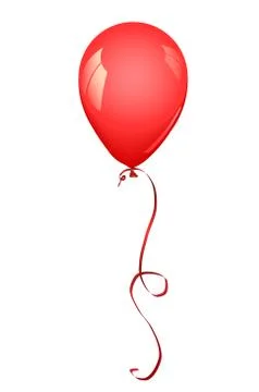 Red balloon Stock Illustration