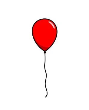 Red Balloon Illustrazione stock