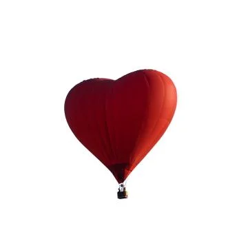 Red Balloon isolated Stock Photos