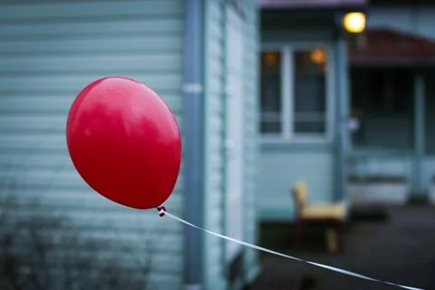 Red balloon Foto stock