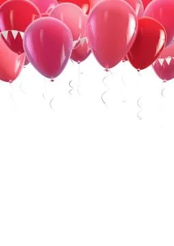 Red Balloons Stock Illustration