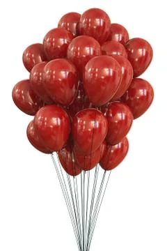Red Balloons Stock Illustration