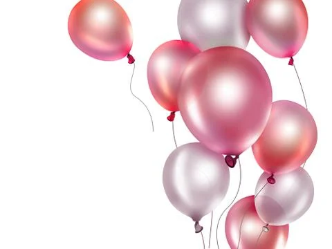 Red balloons Stock Illustration