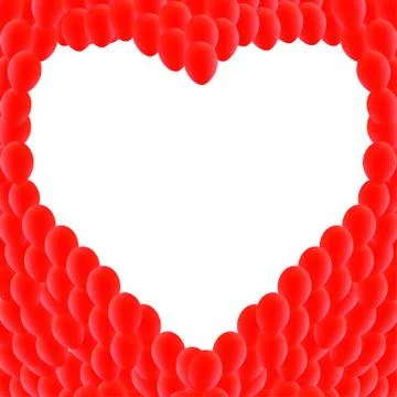 Red balloons Illustrazione stock