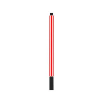  Red ballpoint pen vector flat illustration design isolated on white backg... Stock Photos