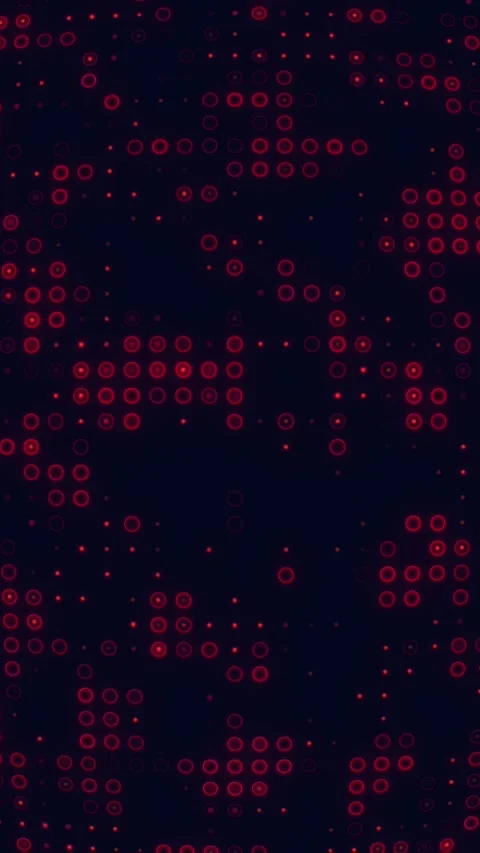 Red balls and circles background random moving. Seamless graphic motion backdrop Stock Footage 327092271