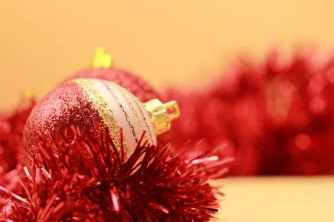 Red balls close up Stock Photos