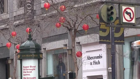 Red balls in the trees Video stock 77367631