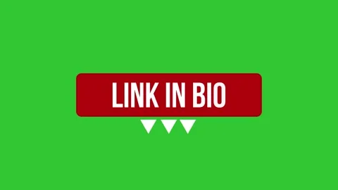 A red banner with a download link in bio and white arrows, a social media Stock Footage 344544388