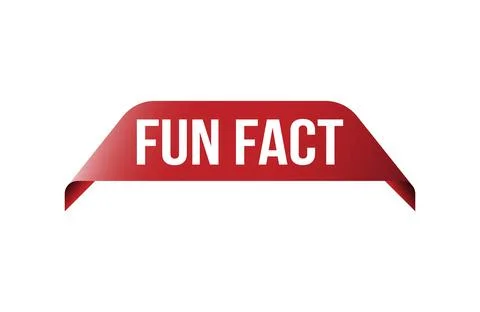 Red banner fun fact on white background. Stock Illustration