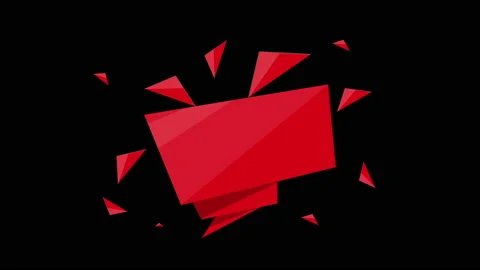 Red Banner Render Stock Footage 171688648
