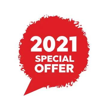 Red banner special offer. Vector badge template. Exclusive offer Stock Illustration