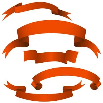 Red Banners Stock Illustration