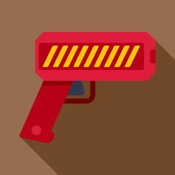 Red barcode scanner price label technology tool Illustrazione stock