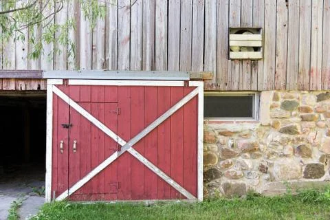 Red Barn Door Stock Photos