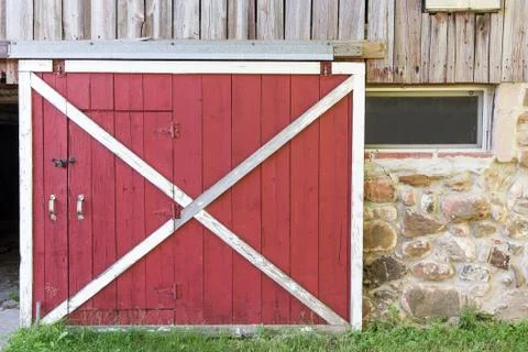 Red Barn Door Stock Photos