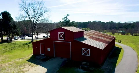 Red Barn Stock Footage 124763939
