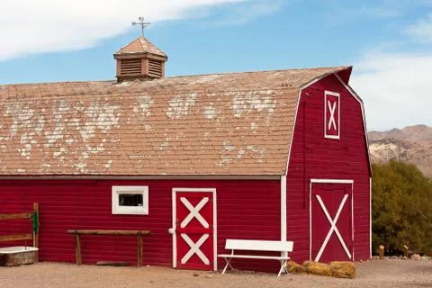 Red barn Stock Photos