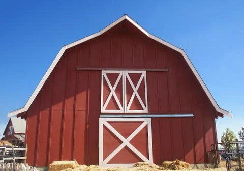Red barn Stock Photos