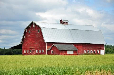 Red barn Stock Photos