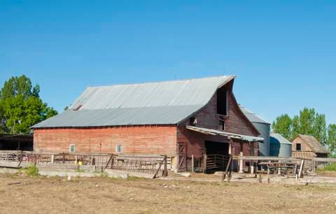 Red barn Stock Photos