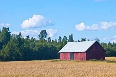 Red barn Stock Photos
