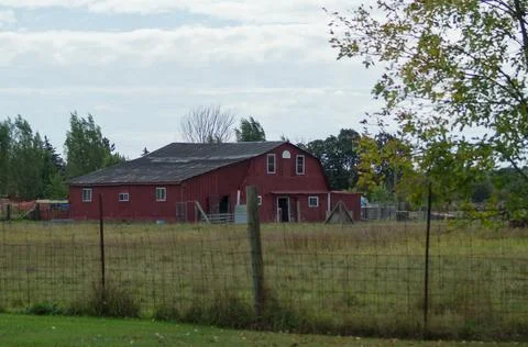 Red barn Stock Photos