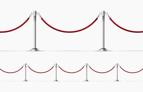 Red barrier vector clipart isolated on white background Stock-Illustration