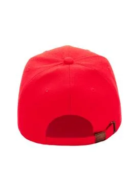 Red baseball cap back view Stock Photos