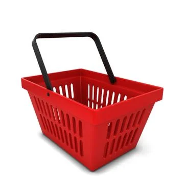 Red basket Stock Illustration