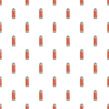 Red battery cells creating seamless energy pattern 스톡 일러스트