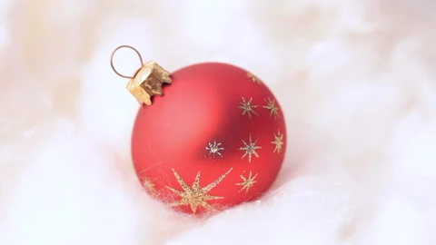 Red Bauble 스톡 동영상 90388269