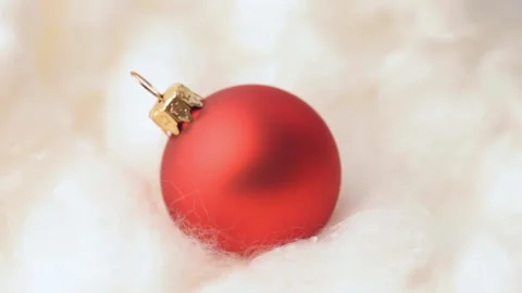 Red Bauble 스톡 동영상 90510138