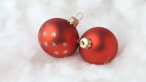 Red Bauble 스톡 동영상 91734925